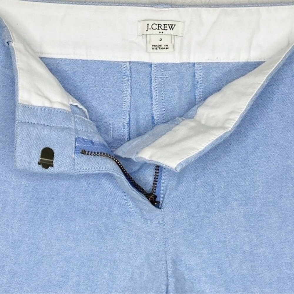 J. Crew Factory Shorts sz 2 * Classic Blue Coastal Oxford Preppy Style Pockets - Picture 3 of 3